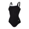 SPEEDO BADEANZUG SCULPTURBLK/WHT