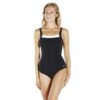 SPEEDO BADEANZUG SCULPTURBLK/WHT