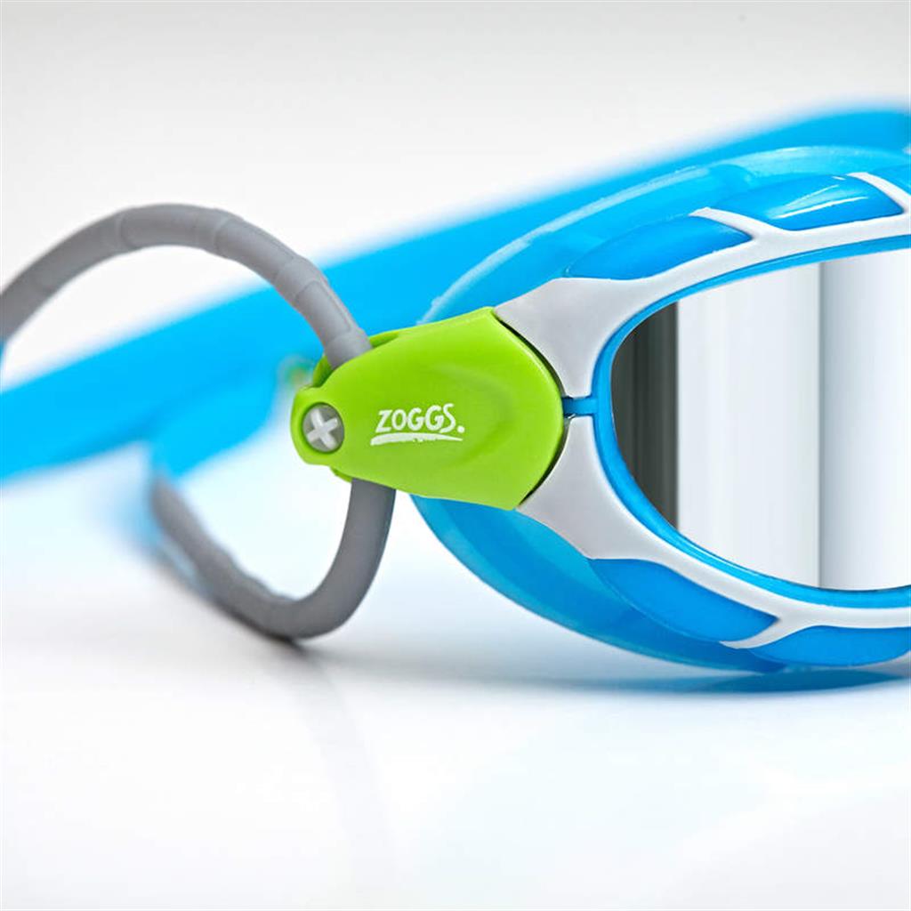 ZOGGS PREDATOR FLEX small mirror SIL/T.BLUE&LIME