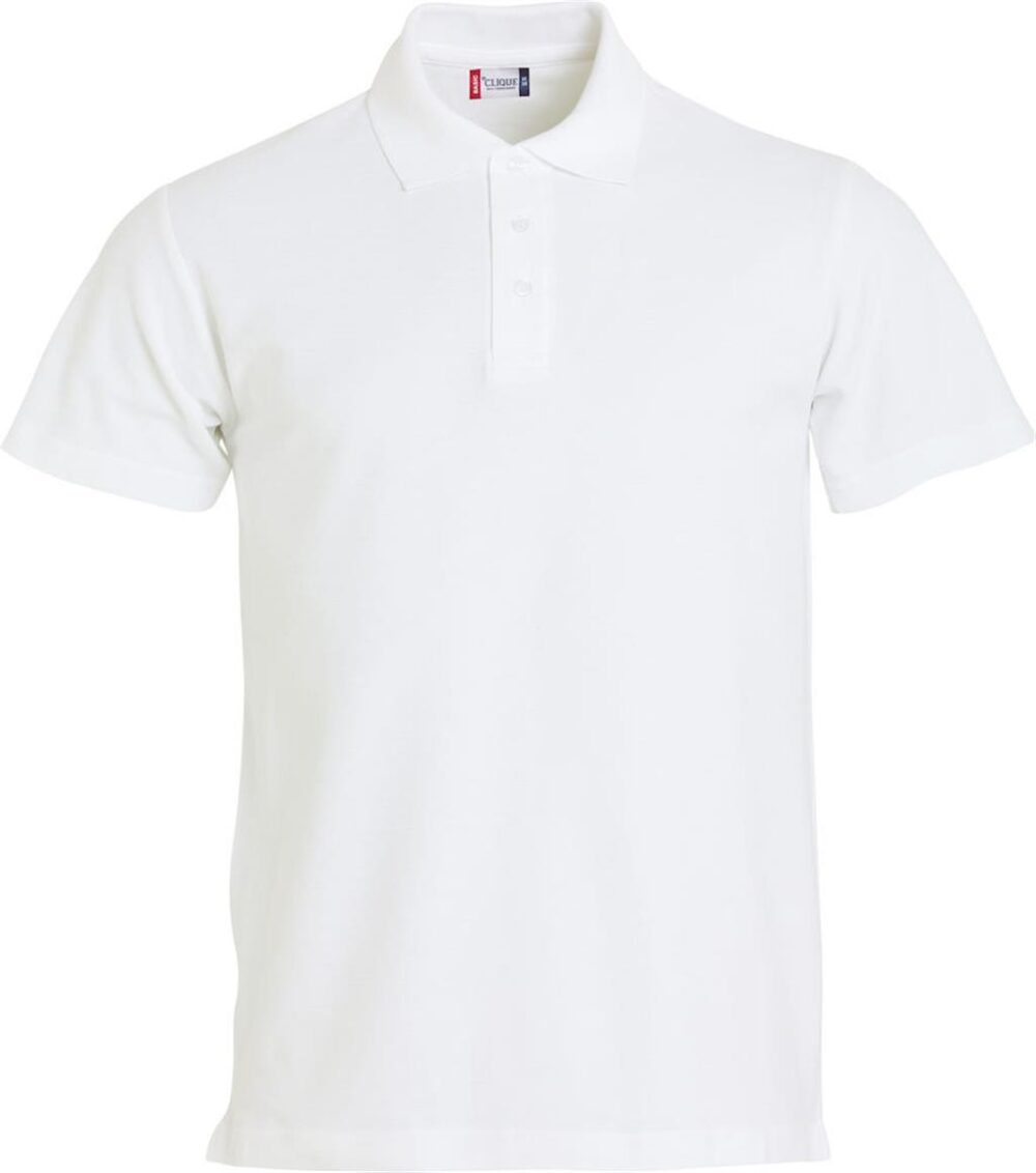 Clique Herrenpolo BASIC weiss