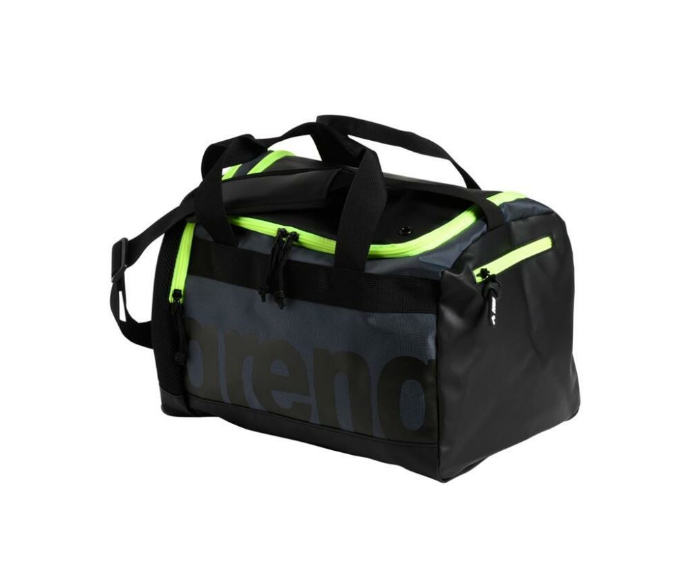 ARENA SPIKY DUFFLE 25 darksmoke/neon-yellow